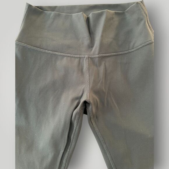 Lululemon Align HR Crop Leggings Women's 8 Tidewater Teal Blue Nulu Fabric - Picture 3 of 8